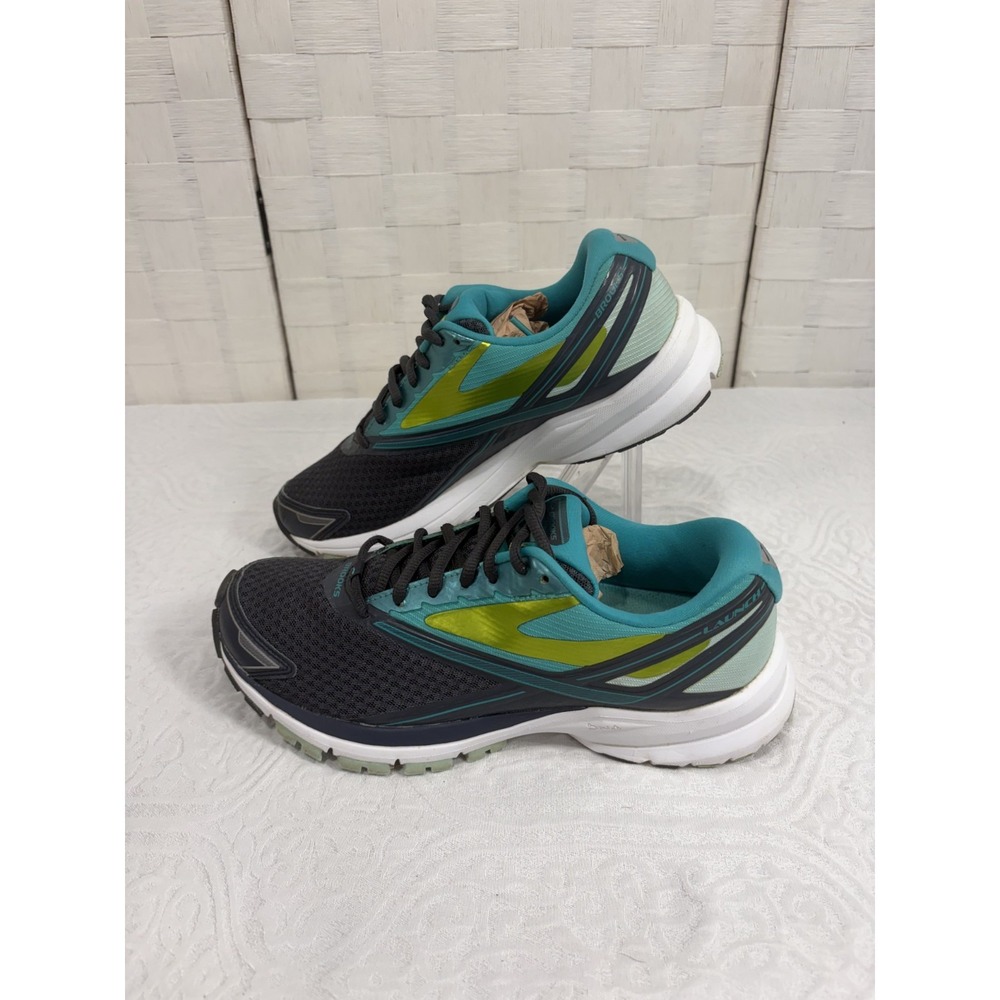 Brooks Launch 4 Running Shoes dark gray/teal womens 9